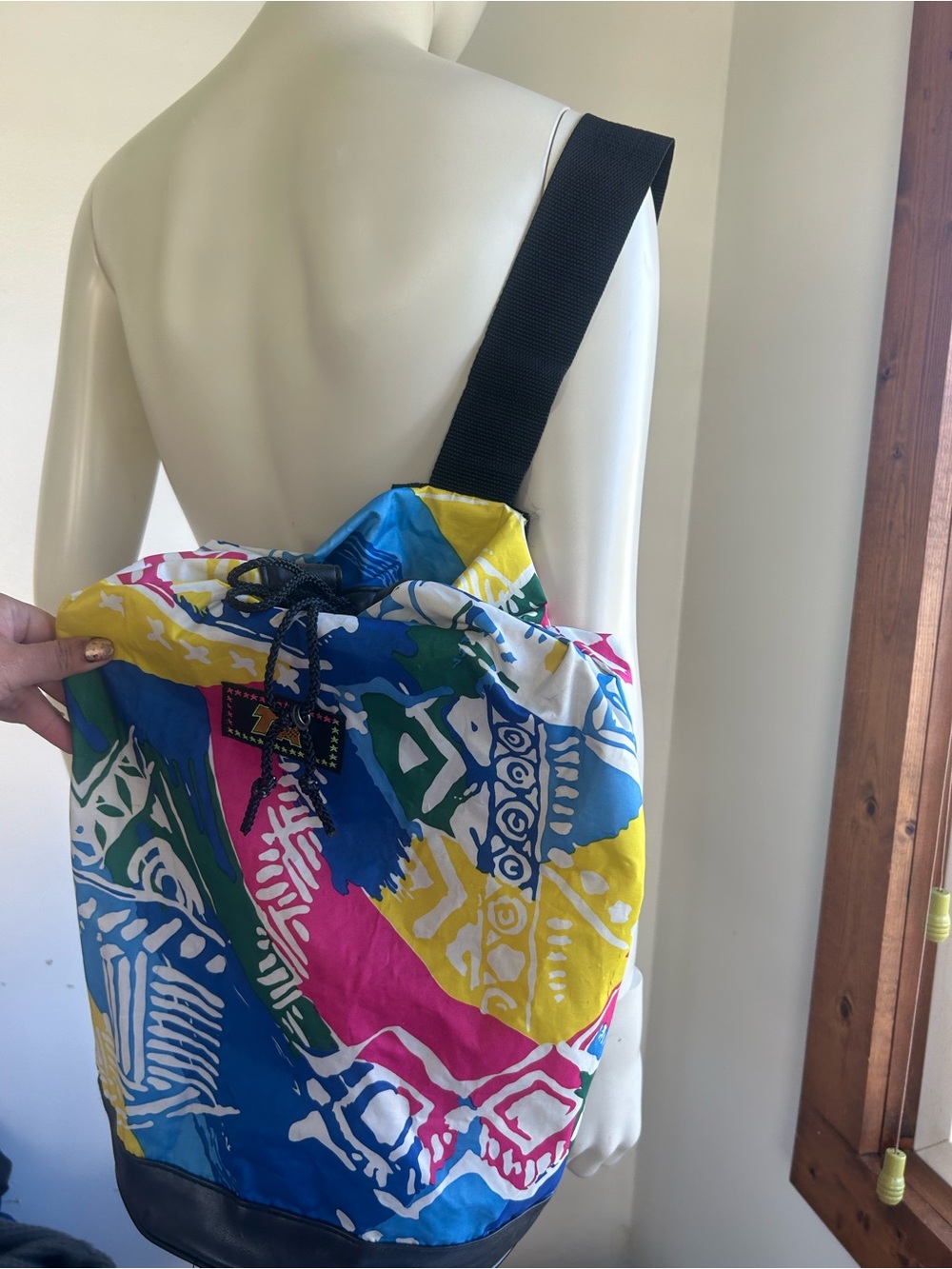 TA Colorblock Drawstring Backpack - Multicolor - Picture 5 of 9